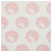 Moderne lichte Roos roze witte sinicorn Stof (Swatch)