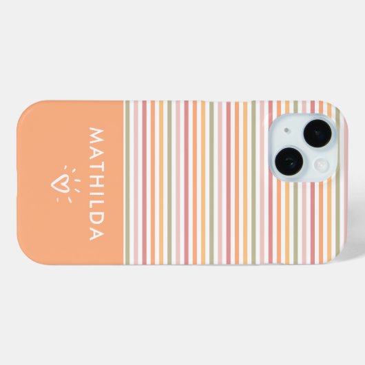 Moderne lichte strepen Case-Mate iPhone case (Achterkant (horizontaal))