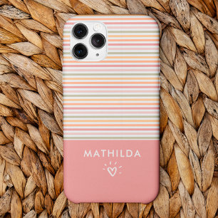 Moderne lichte strepen iPhone 15 case