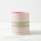 Moderne lichte strepen mok (Midden)