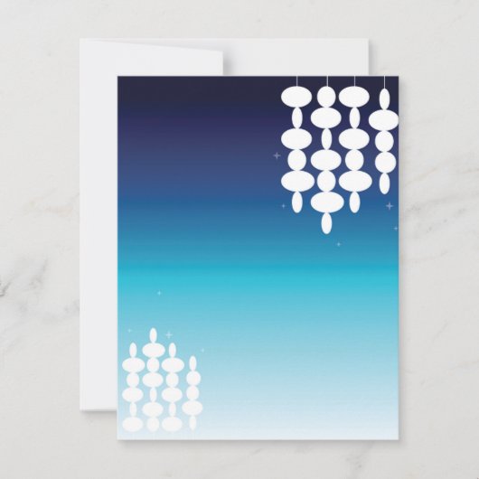 Moderne lichten - RSVP-kaart of briefkaart (Voorkant)