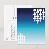 Moderne lichten - RSVP-kaart of briefkaart (Voorkant / Achterkant)