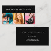 Moderne lichtfotograaf visitekaartje (Voorkant / Achterkant)