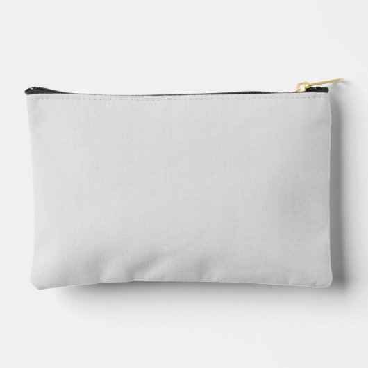 Moderne Lichtgrijze Gouden Script Monogram Etui (Achterkant)