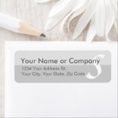 Moderne lichtgrijze retour adreslabels etiket (Insitu)