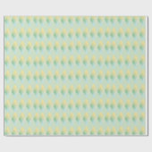 Moderne Lichtgroene & Gele Gradient Diamant Cadeaupapier (Vlak)