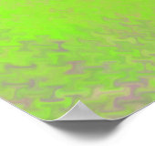 Moderne lichtgroene gemarmerde kunst poster (Hoek)