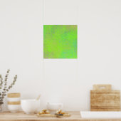 Moderne lichtgroene gemarmerde kunst poster (Keuken)