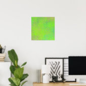 Moderne lichtgroene gemarmerde kunst poster (Thuiskantoor)