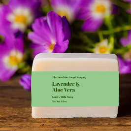 Moderne lichtgroene zeep buikband uitnodigingen wikkel