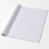 Moderne lichtlavender lila aangepast monogram cadeaupapier (Uitgerold)