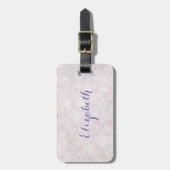 Moderne lichtroze Bagagelabel (Voorkant verticaal)