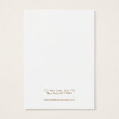 Moderne lichtroze Ketting-kaart Visitekaartje (Achterkant)