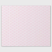 Moderne lichtroze witte aangepaste monogram initia cadeaupapier (Vlak)