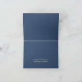 Moderne Lichtslingers, Geel & Wit Huwelijk Bedankkaart (Binnen)