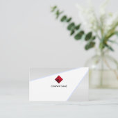 Moderne lichtstraal op zilvergrijze schaduwen visitekaartje (Staand voorkant)