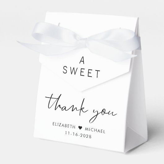 Moderne Lief Dank u Bruiloft Bedankdoosjes (Voorkant Zijde)