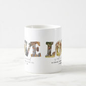 Moderne Liefde 4 Gepersonaliseerde Foto Collage Fa Koffiemok (Center)