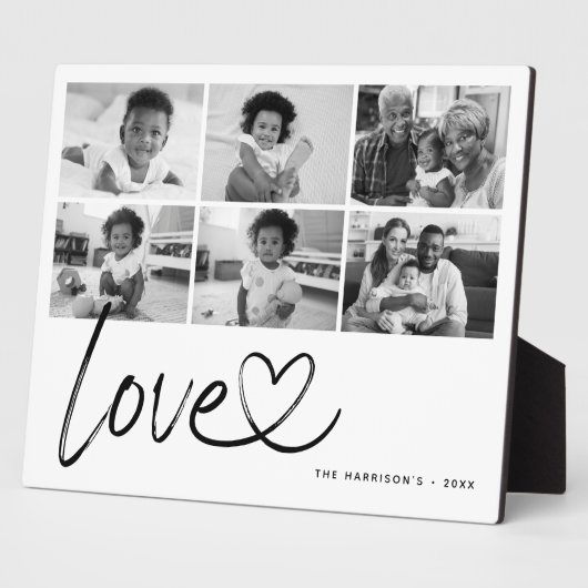 Moderne Liefde 6 Foto Collage Fotoplaat (Zijkant)