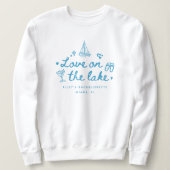 Moderne "Liefde aan het Meer" Aangepaste Bachelore Trui (Design voorkant)