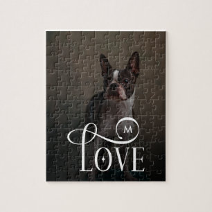 Moderne Liefde Aangepaste Hondenhuisdieren Foto Mo Legpuzzel