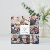 Moderne Liefde & Bedankt 20-foto Begrafenis/Rouw (Staand voorkant)