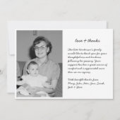 Moderne Liefde & Bedankt 6-foto begrafenis/sympath (Achterkant)