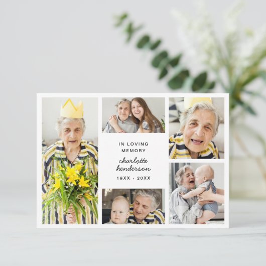 Moderne Liefde & Bedankt 6-foto sympathie (Staand voorkant)