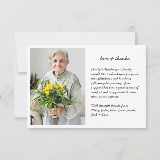 Moderne Liefde & Bedankt 6-foto sympathie (Achterkant)