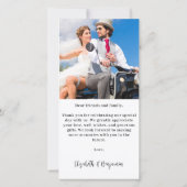 Moderne Liefde & Bedankt Custom Pas getrouwd Fotob (Achterkant)