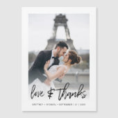 Moderne Liefde & Bedankt Foto Dank u (Voorkant)