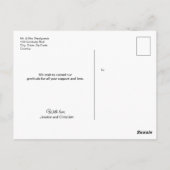 Moderne Liefde & bedankt Trouwfoto dank u Briefkaart (Achterkant)