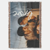 Moderne Liefde Boog Typografie Koppel Aangepaste F Deken (Voorkant Verticaal)
