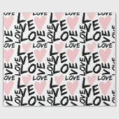 Moderne liefde cadeaupapier (Vlak)