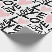 Moderne liefde cadeaupapier (Hoek)