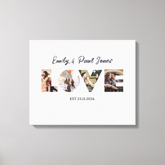Moderne LIEFDE  Canvas Afdruk (Voorkant)