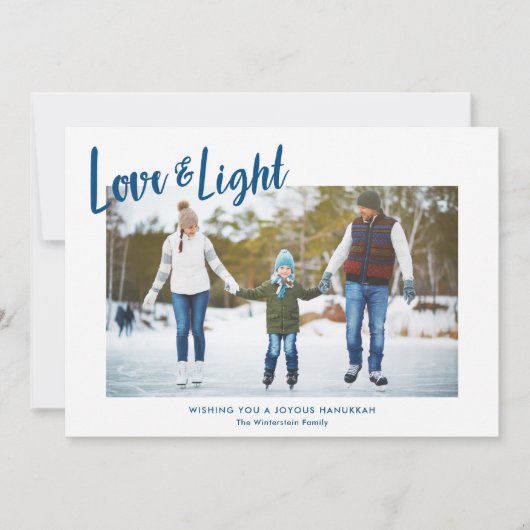 Moderne Liefde & de Lichte Kaart van de Chanoeka (Voorkant)