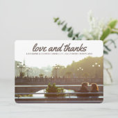 Moderne liefde en Bedankt | Paar foto (Staand voorkant)