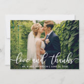 Moderne liefde en Bedankt | Weddenfoto Hartelijk d (Voorkant)