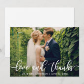 Moderne liefde en Bedankt | Weddenfoto Hartelijk d (Voorkant / Achterkant)