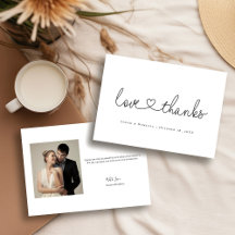 Moderne liefde en dank script hart trouwfoto
