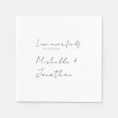 Moderne liefde faalt nooit Bijbelse Christelijke b Servet (Voorkant)