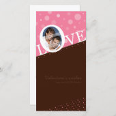 MODERNE LIEFDE FOTOKAART :: LOVEbubble P5 Feestdagenkaart (Voorkant / Achterkant)