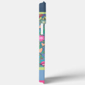 Moderne Liefde Grote Pastel Bloemen Dragonfly Cust Case-Mate iPhone Case (Achterkant / Rechts)