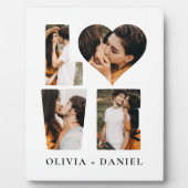 Moderne LIEFDE Hart Foto Instagram Valentijnsdag Fotoplaat (Voorkant)