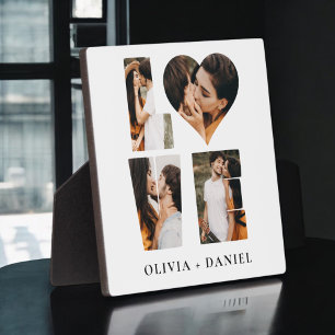 Moderne LIEFDE Hart Foto Instagram Valentijnsdag Fotoplaat