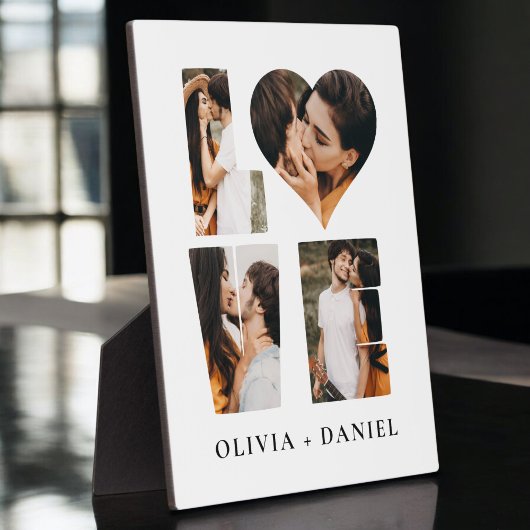 Moderne LIEFDE Hart Foto Instagram Valentijnsdag Fotoplaat