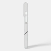 Moderne liefde hart gepersonaliseerde naam grijze  Case-Mate iPhone case (Achterkant / Links)