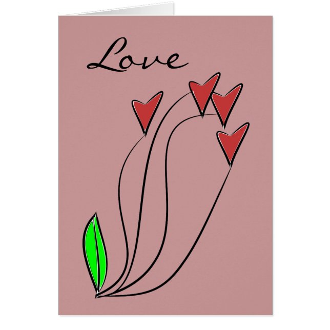 Moderne liefde hart Rozen (Voorkant)
