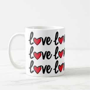 Moderne liefde herhaal patroon Mok